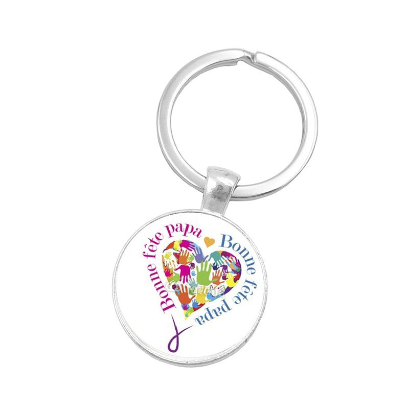 Wholesale Father's Day Zinc Alloy Keychain